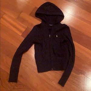polo zip up sweater